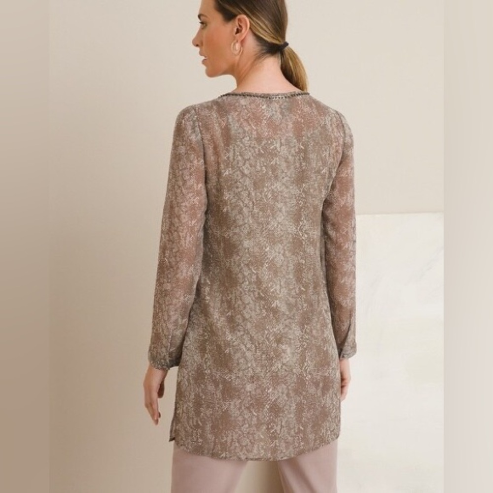 Chico’s Python Lined Tunic Size 3 (Xl) - image 5